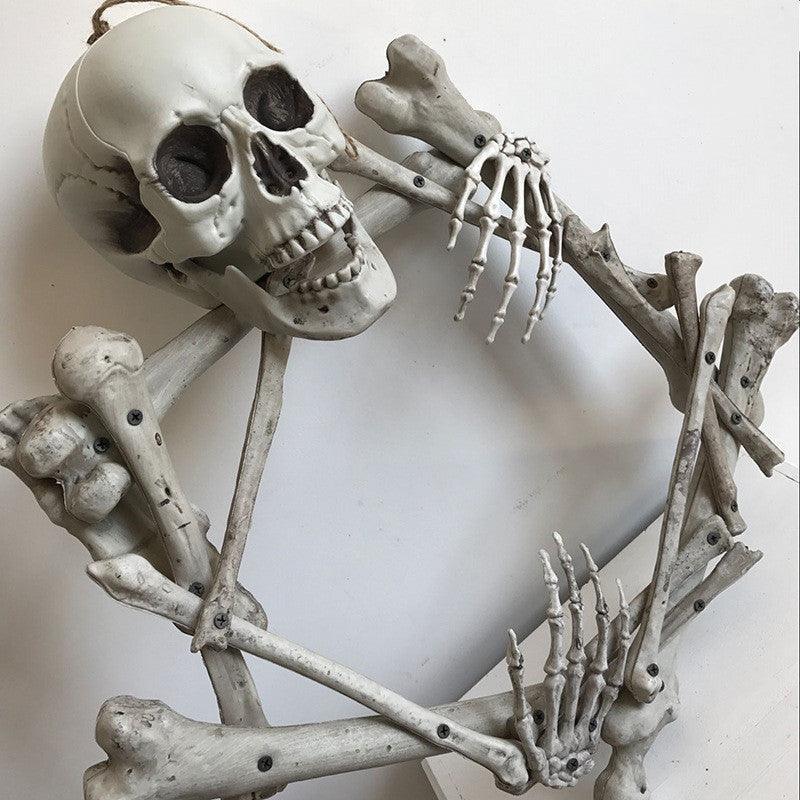 Halloween Props Plastic Skull Skeleton Garland - Mooth Shop