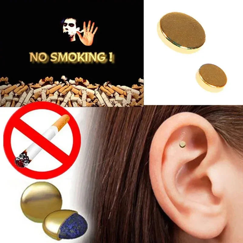 Quit Smoking Magnet Earrings Zerosmoke Auricular Therapy Magnet - Mooth Shop