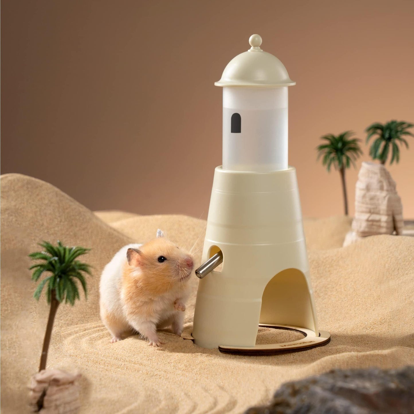 MEWOOFUN Hamster Water Bottle With Stand & Hideout Space 150ml - Mooth Shop