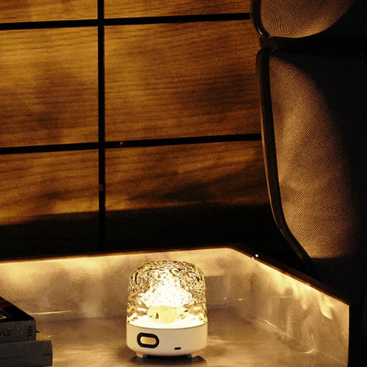 Bedroom Audio Water Ripple Ambience High-grade Starry Sky Projection Night Light - Mooth Shop