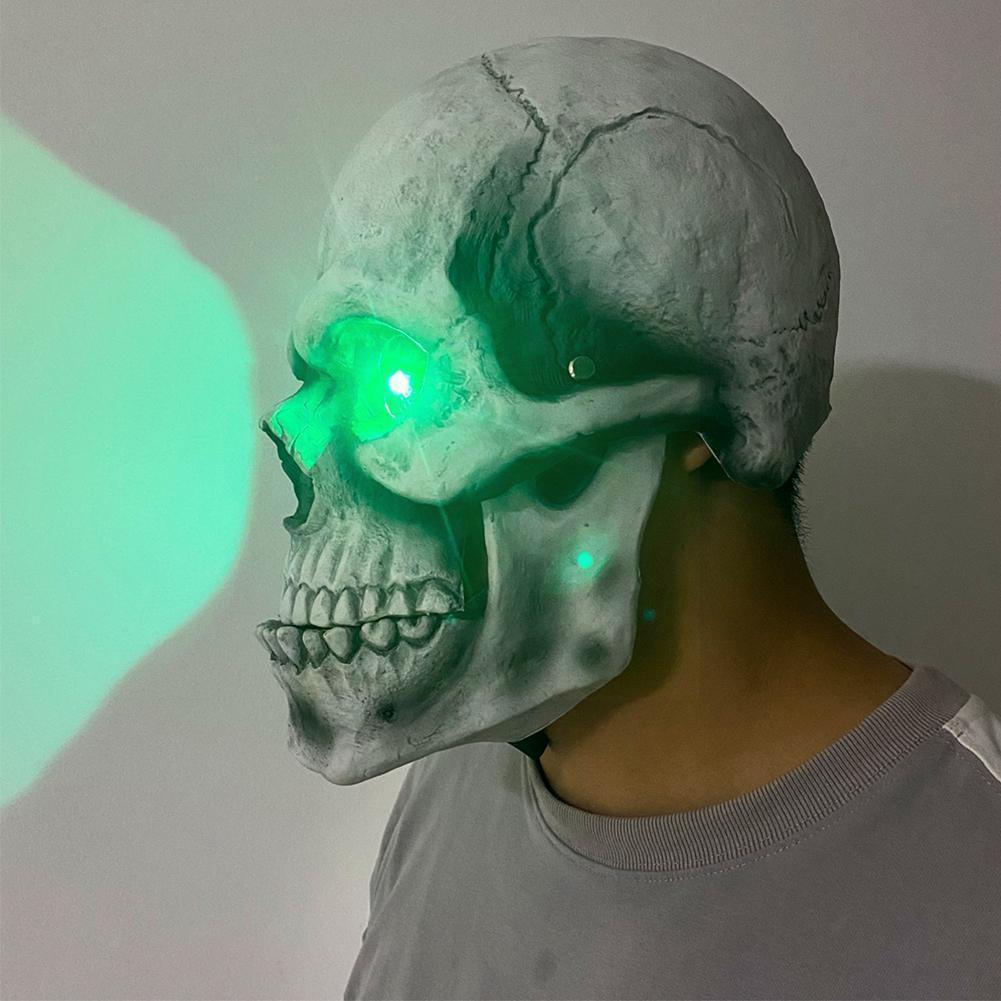Halloween Skull Movable Mouth Latex Mask - Mooth Shop