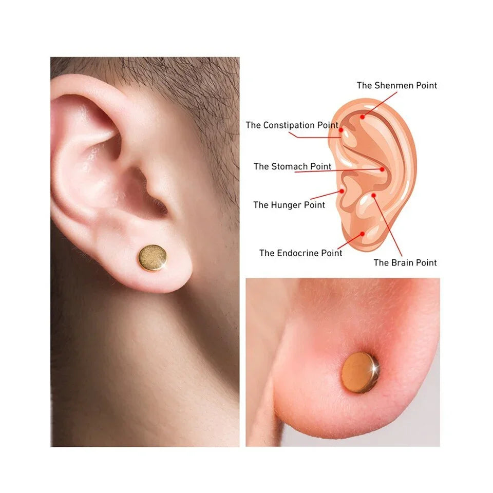 Quit Smoking Magnet Earrings Zerosmoke Auricular Therapy Magnet - Mooth Shop