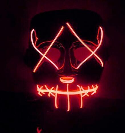 Halloween Led Glowing Full Face Mask - Mooth Shop