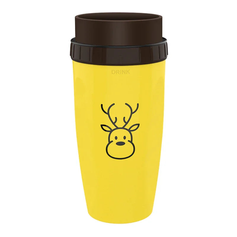 No Cover Twist Cup Travel Portable Cup Double Insulation Tumbler Straw Sippy Water Bottles Portable For Children Adults - Mooth Shop