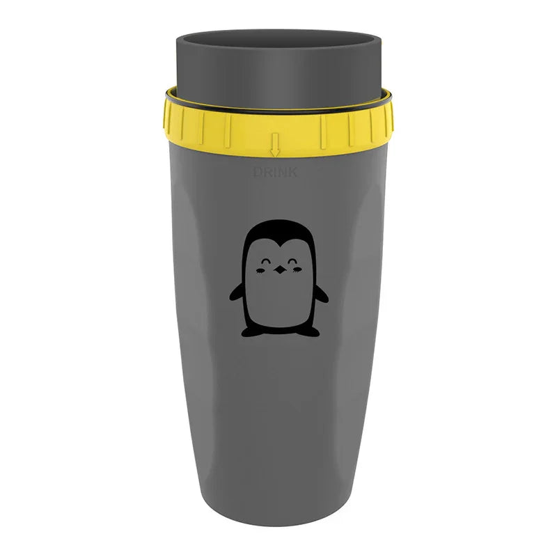 No Cover Twist Cup Travel Portable Cup Double Insulation Tumbler Straw Sippy Water Bottles Portable For Children Adults - Mooth Shop