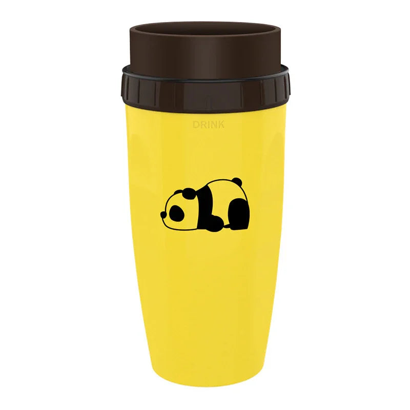 No Cover Twist Cup Travel Portable Cup Double Insulation Tumbler Straw Sippy Water Bottles Portable For Children Adults - Mooth Shop