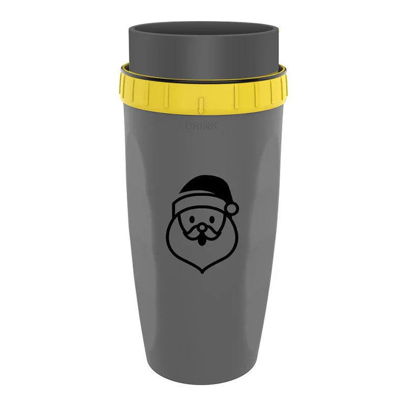 No Cover Twist Cup Travel Portable Cup Double Insulation Tumbler Straw Sippy Water Bottles Portable For Children Adults - Mooth Shop