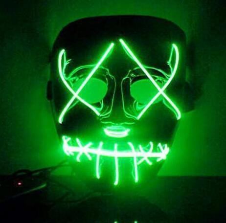 Halloween Led Glowing Full Face Mask - Mooth Shop