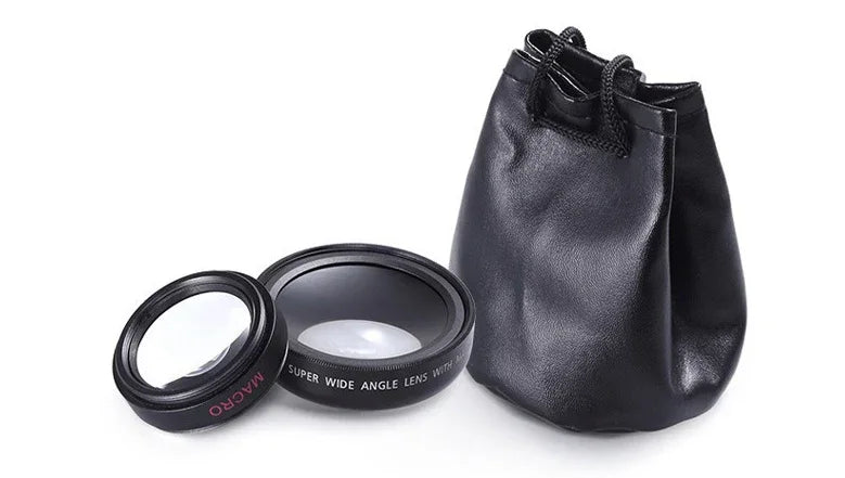 Mobile phone lens 0.45Xwide angle 12.5 times the macro external lens photography camera universal HD Combo - Mooth Shop