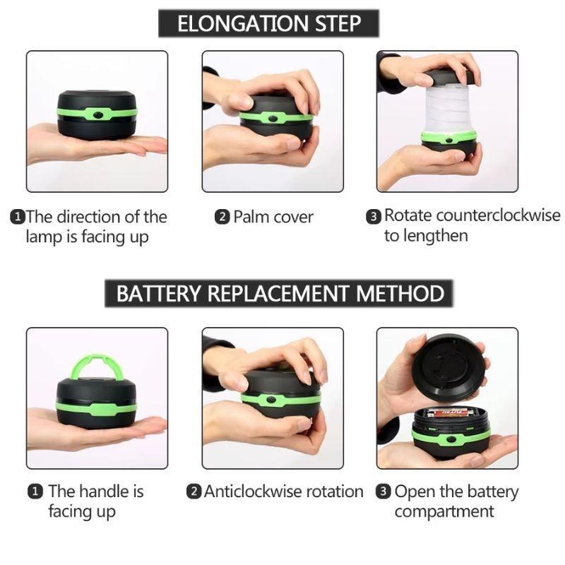Wanjo Collapsible LED Solar - Mooth Shop