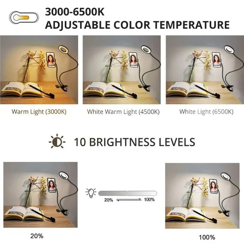 Soporte Flexible Para Teléfono Con Anillo de Luz - Mooth Shop