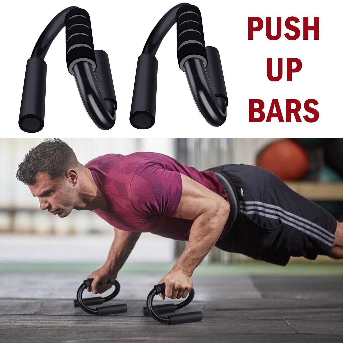 Push Up Bar S Shapes Non-slip - Mooth Shop