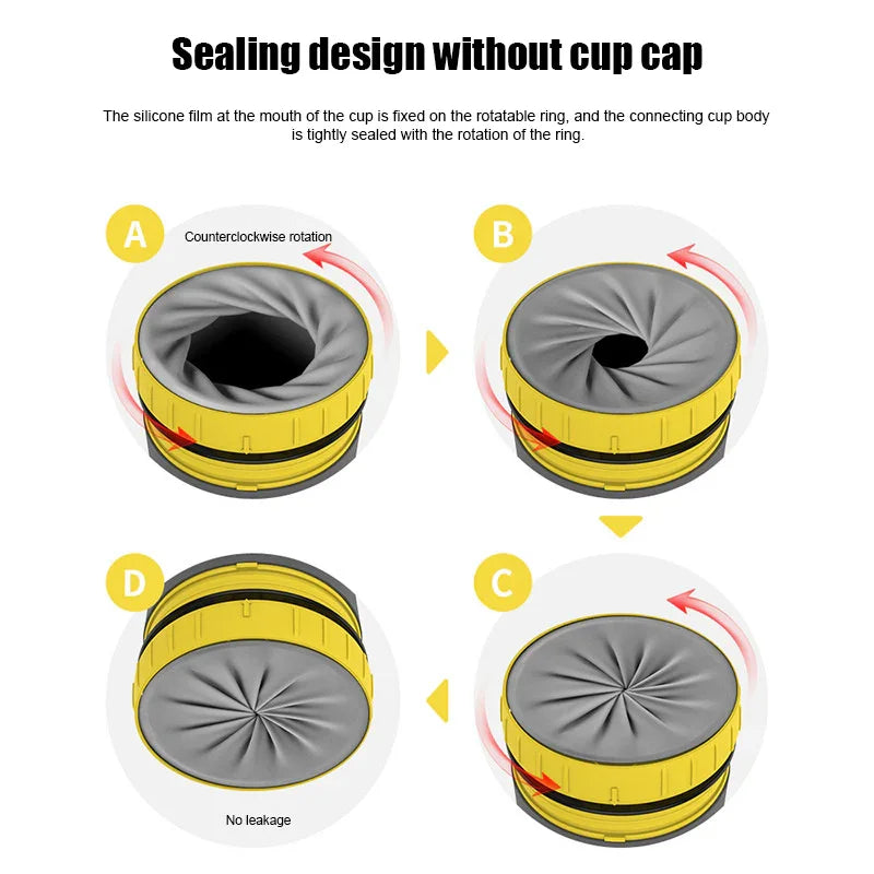 No Cover Twist Cup Travel Portable Cup Double Insulation Tumbler Straw Sippy Water Bottles Portable For Children Adults - Mooth Shop