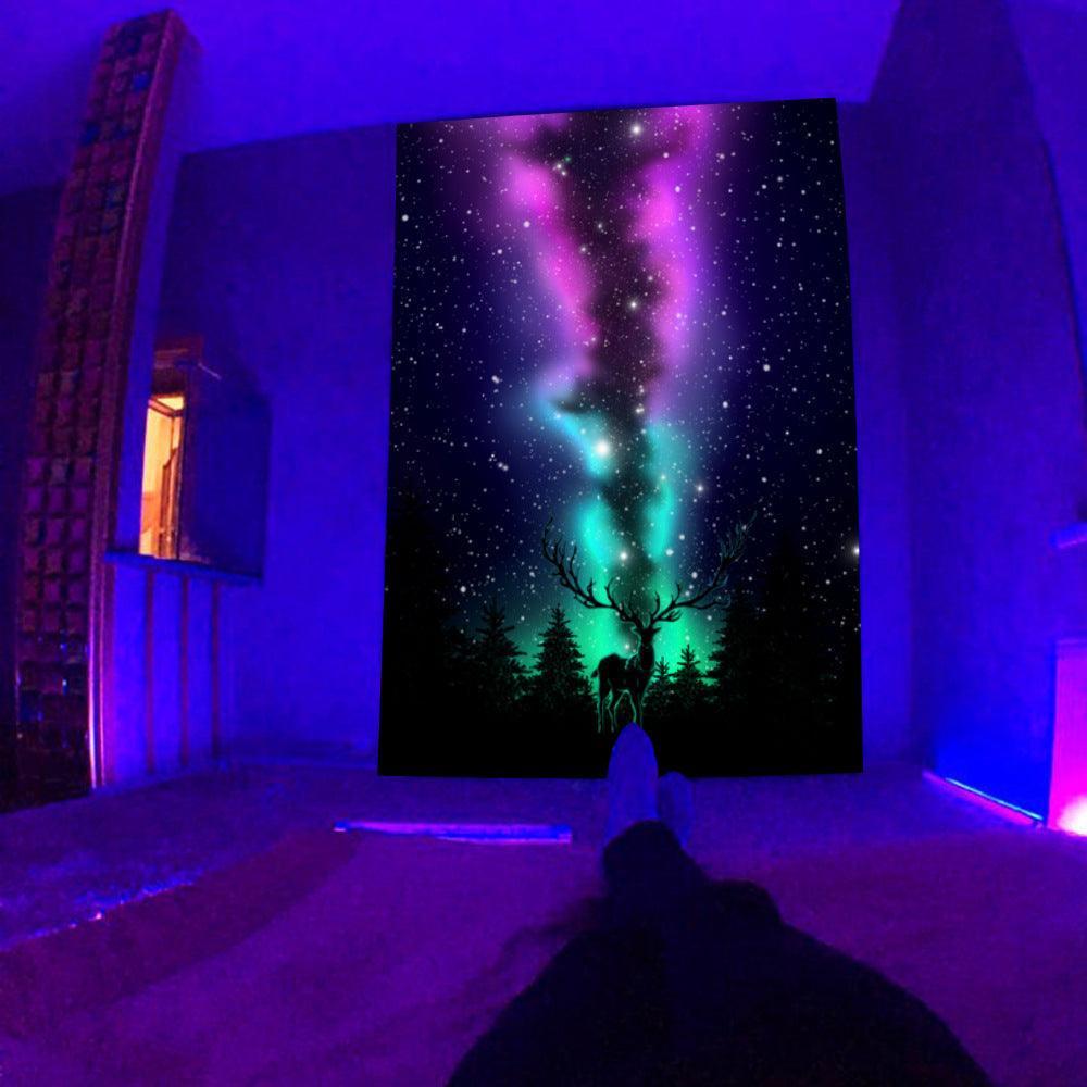 UV Fluorescent Tapestry Psychedelic - Mooth Shop