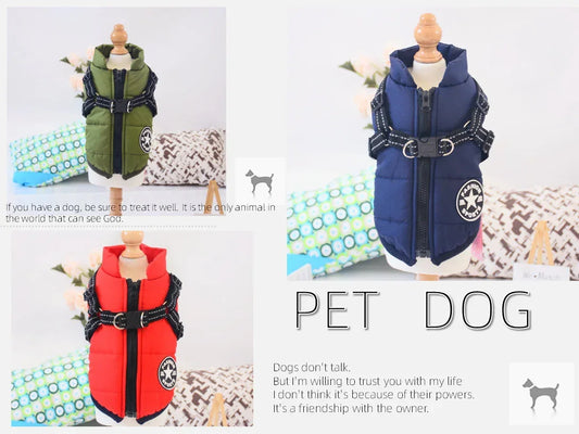 Chaleco Cálido Impermeable Para Perros