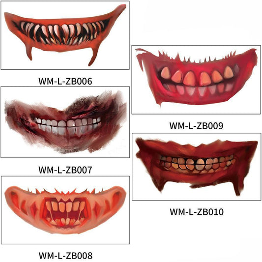 Halloween Mouth Tattoo Stickers - Mooth Shop