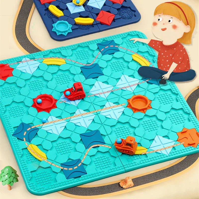 Table Game Road Building Maze Thinking Logic Educational Toy - Mooth Shop