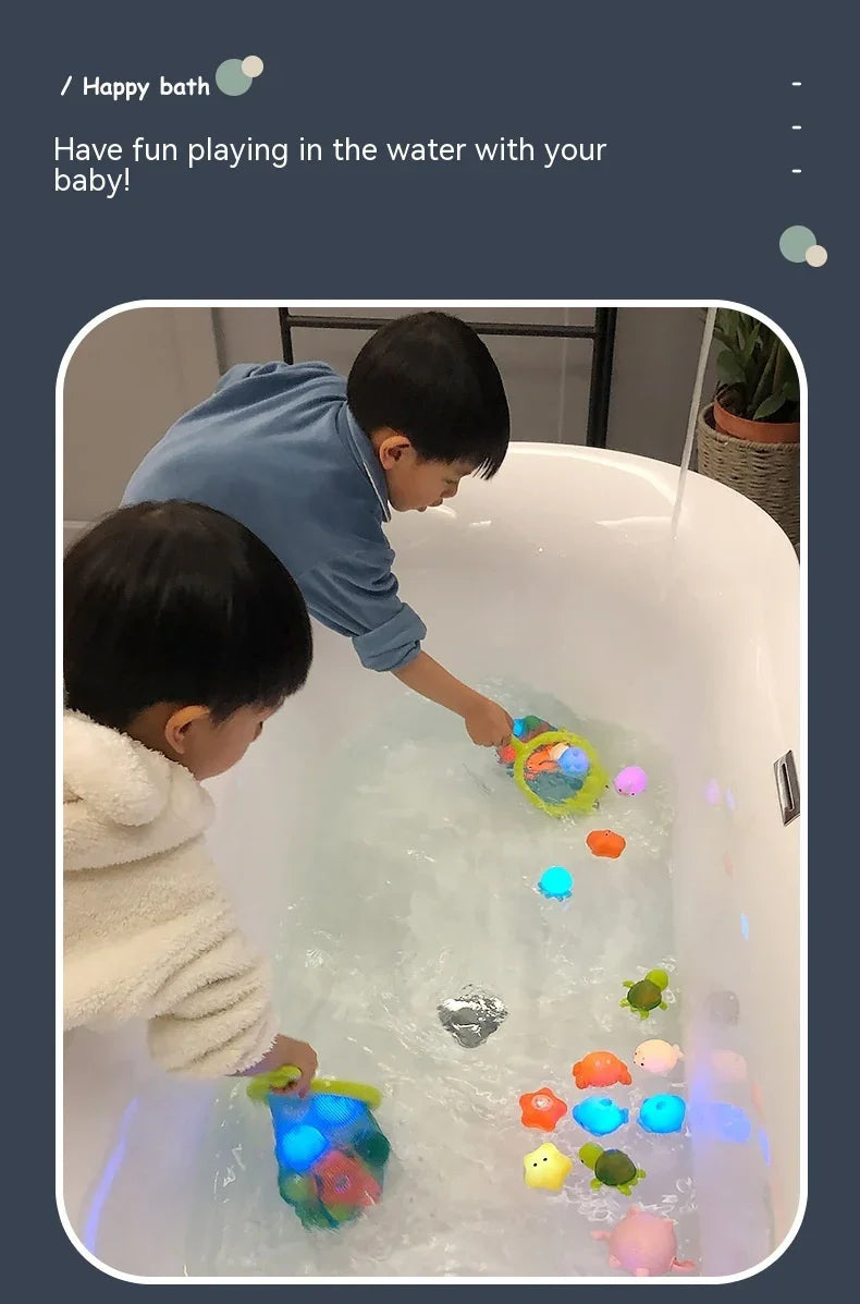 Water Glowing Animal Floating Water Bath Bathroom Toy - Mooth Shop
