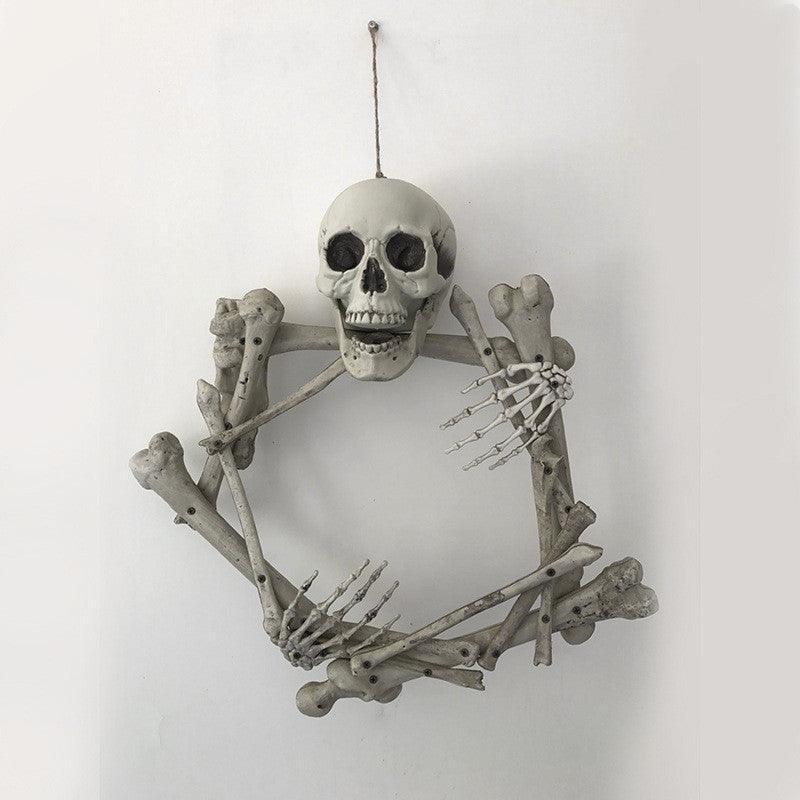 Halloween Props Plastic Skull Skeleton Garland - Mooth Shop