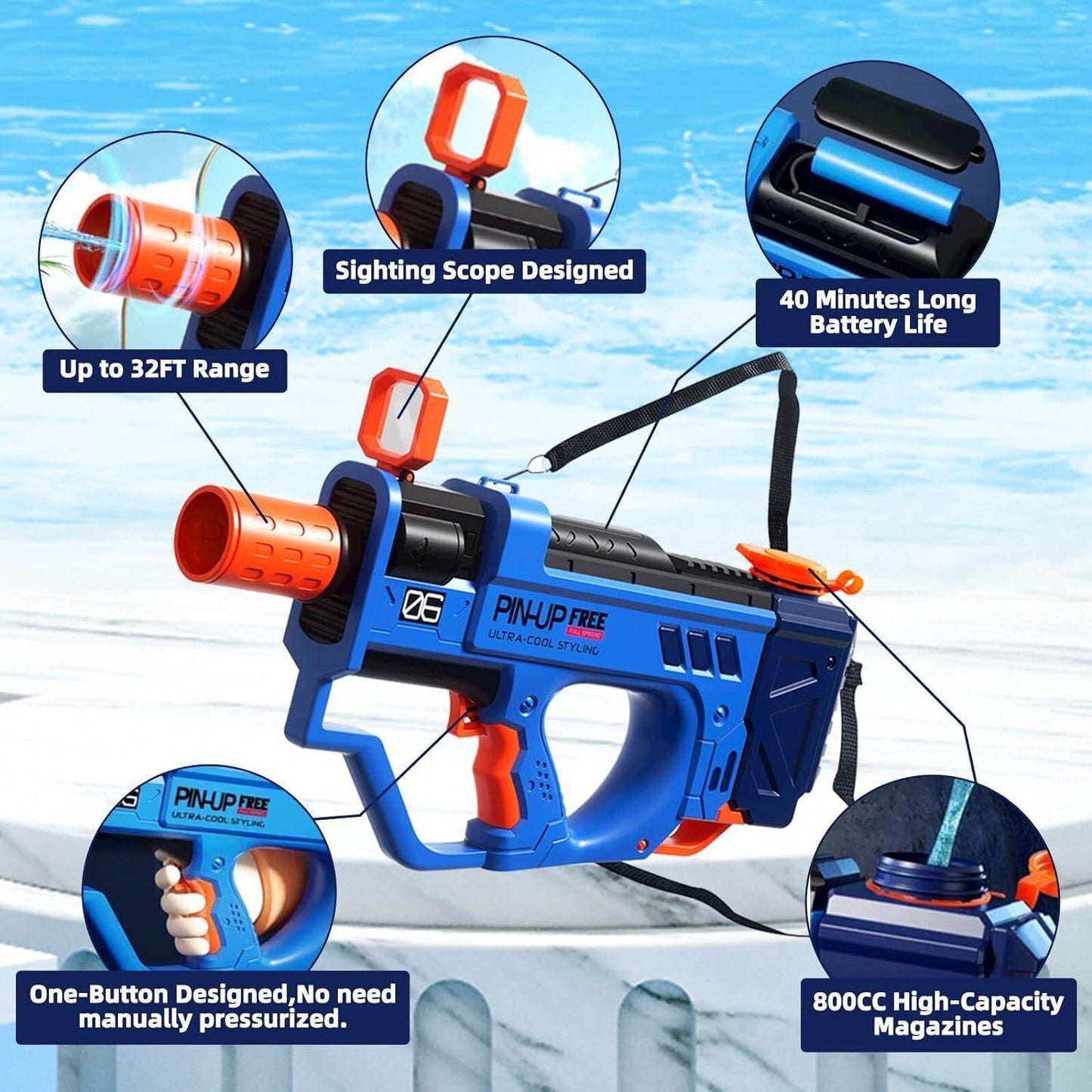 Pistola de Agua Eléctrica - Mooth Shop