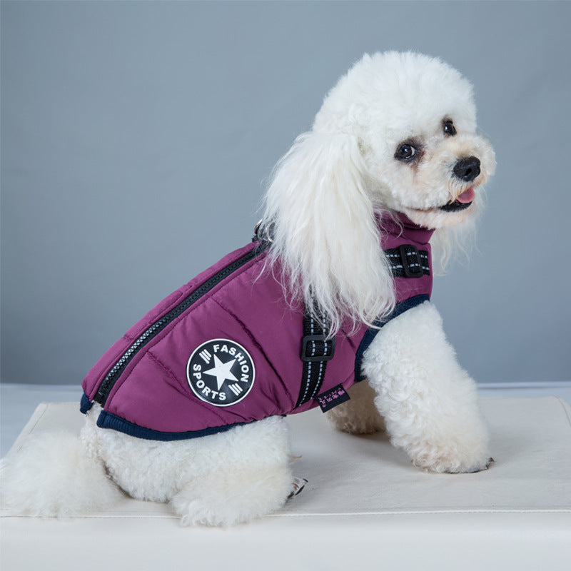 Chaleco Cálido Impermeable Para Perros