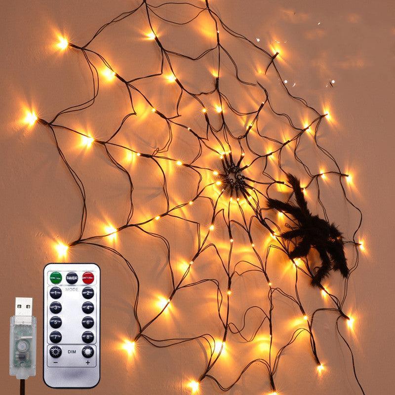 Halloween Led Spider Web String Light - Mooth Shop