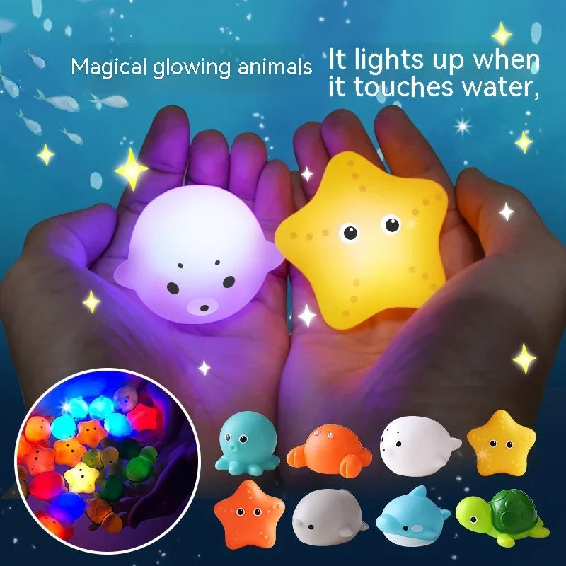 Water Glowing Animal Floating Water Bath Bathroom Toy - Mooth Shop