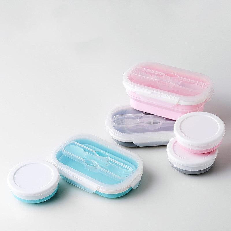 Portable foldable silicone lunch box - Mooth Shop