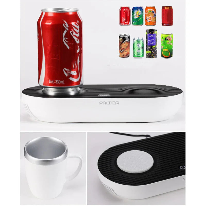 Electric Cooling Mug Coaster Heating Plug-in Wireless Charging - Mooth Shop
