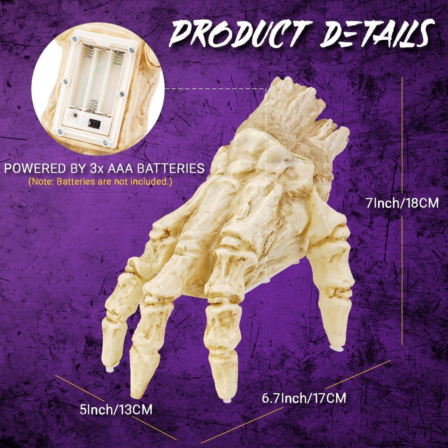 Halloween Electric Luminous Crawling Hand - Mooth Shop