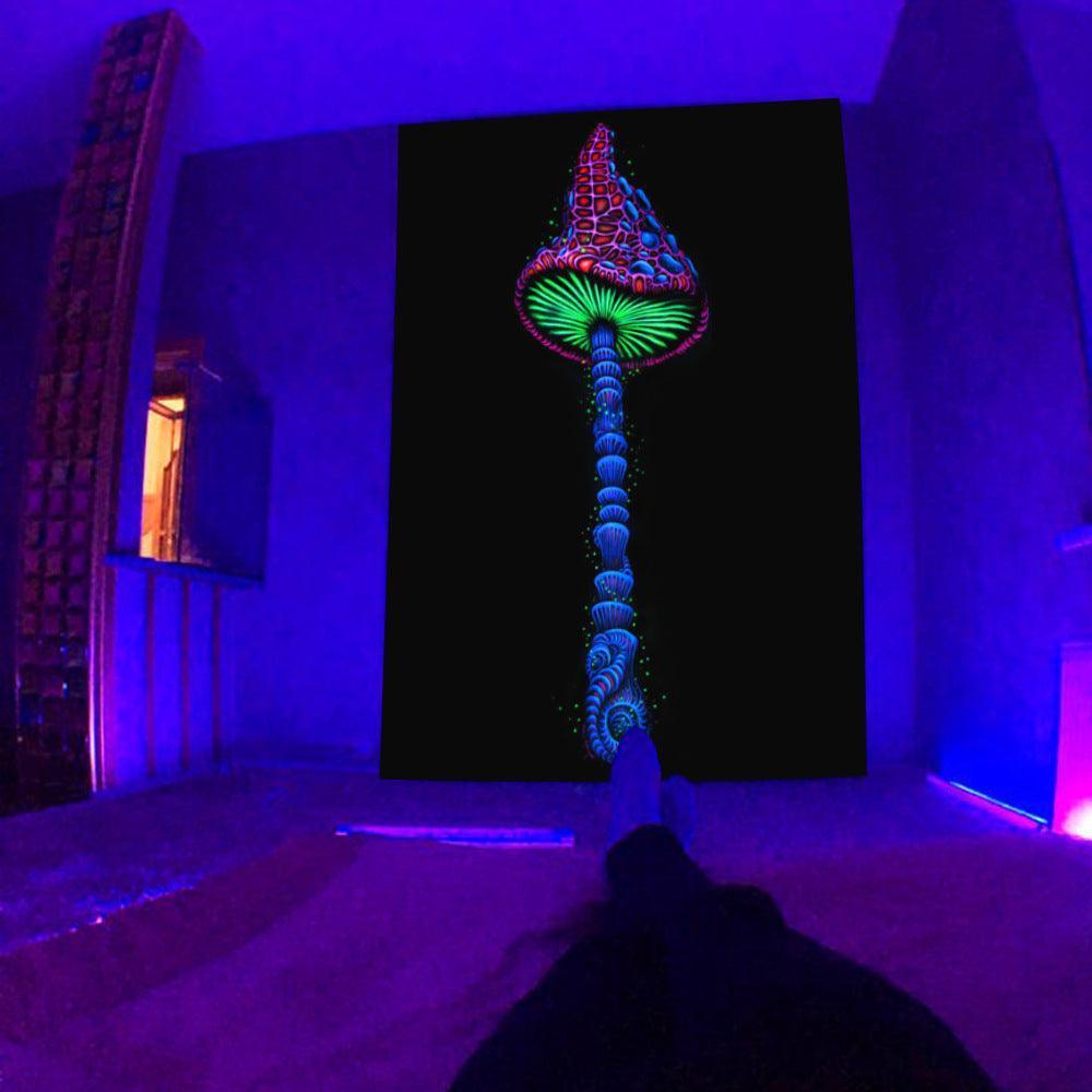 UV Fluorescent Tapestry Psychedelic - Mooth Shop