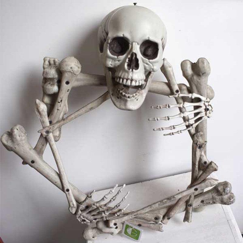 Halloween Props Plastic Skull Skeleton Garland - Mooth Shop