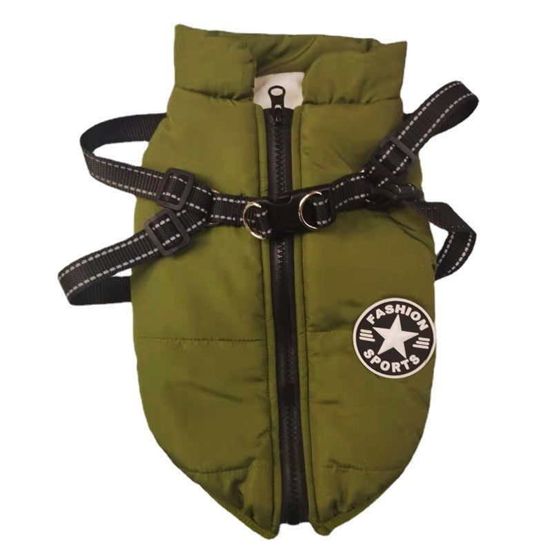 Chaleco Cálido Impermeable Para Perros