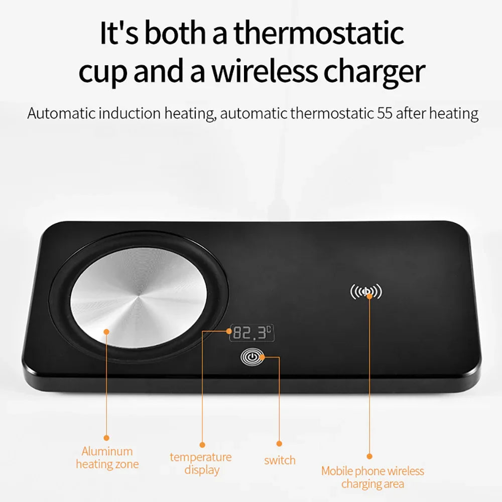 Aqueça o leite automaticamente aquecendo o porta-copos - Mooth Shop