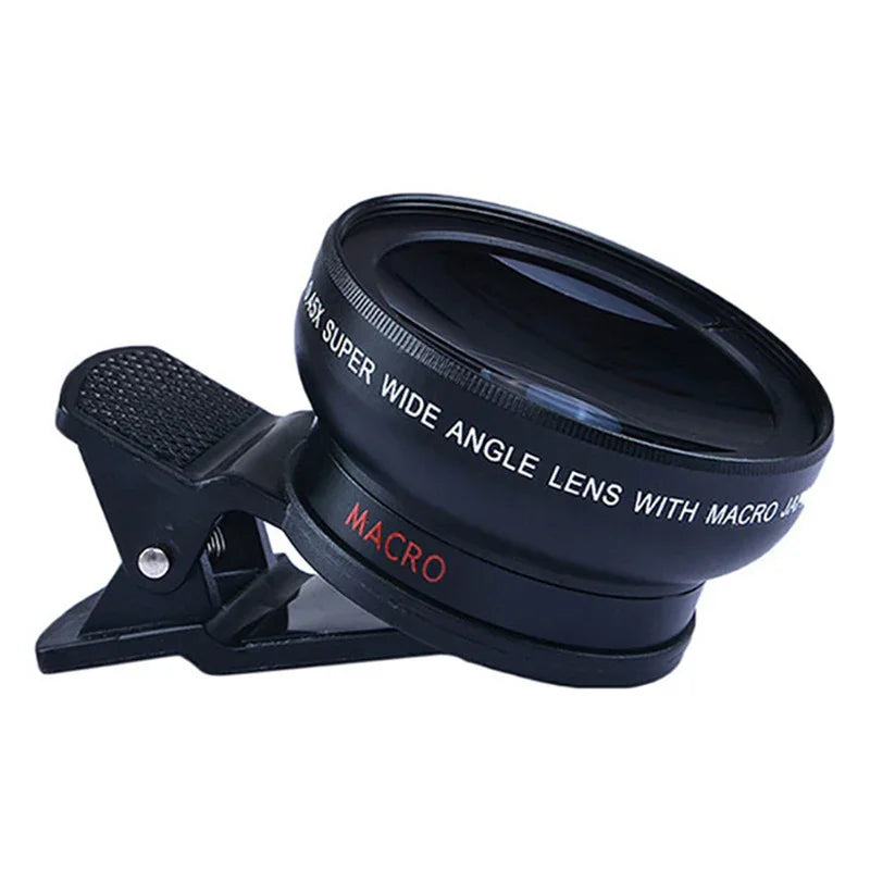 Mobile phone lens 0.45Xwide angle 12.5 times the macro external lens photography camera universal HD Combo - Mooth Shop