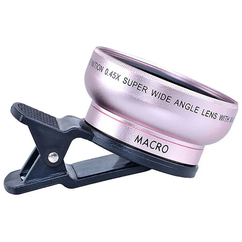 Mobile phone lens 0.45Xwide angle 12.5 times the macro external lens photography camera universal HD Combo - Mooth Shop