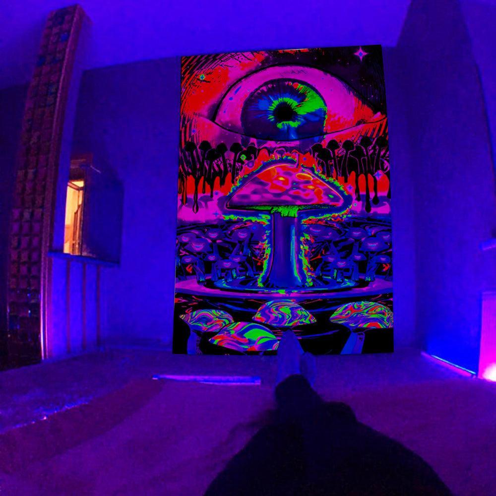 UV Fluorescent Tapestry Psychedelic - Mooth Shop