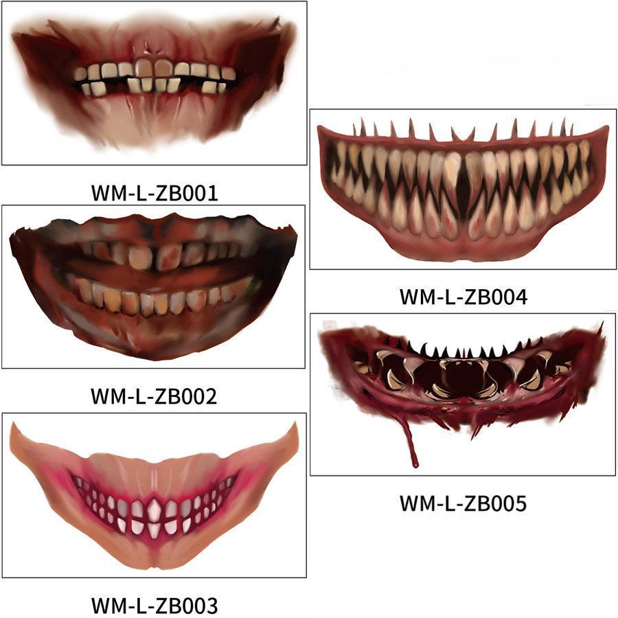Halloween Mouth Tattoo Stickers - Mooth Shop