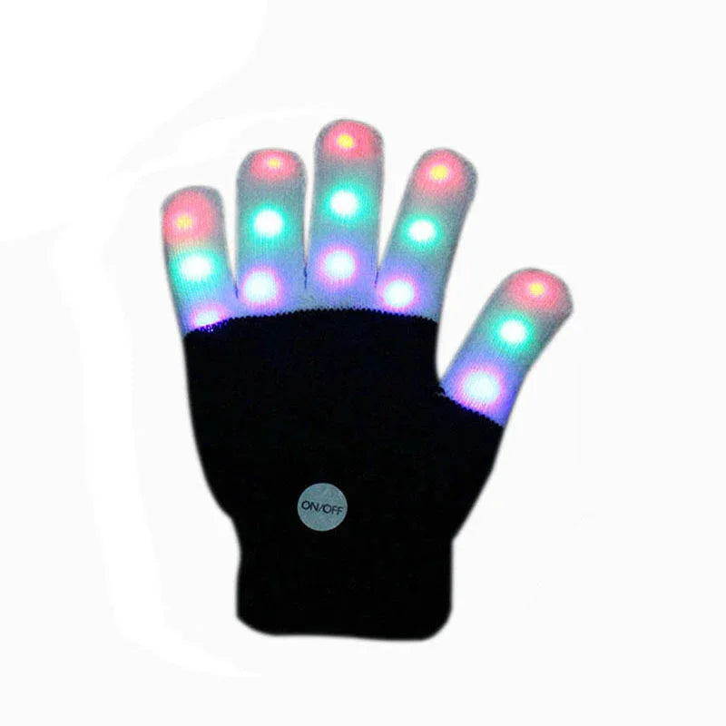Warm Colorful Flashing Led Christmas Day Hot Sale Finger Gloves - Mooth Shop