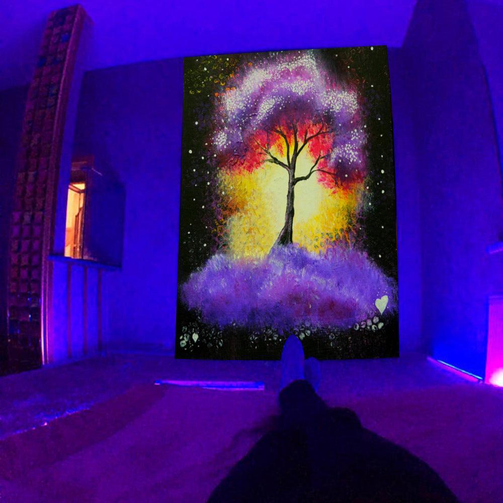 UV Fluorescent Tapestry Psychedelic - Mooth Shop