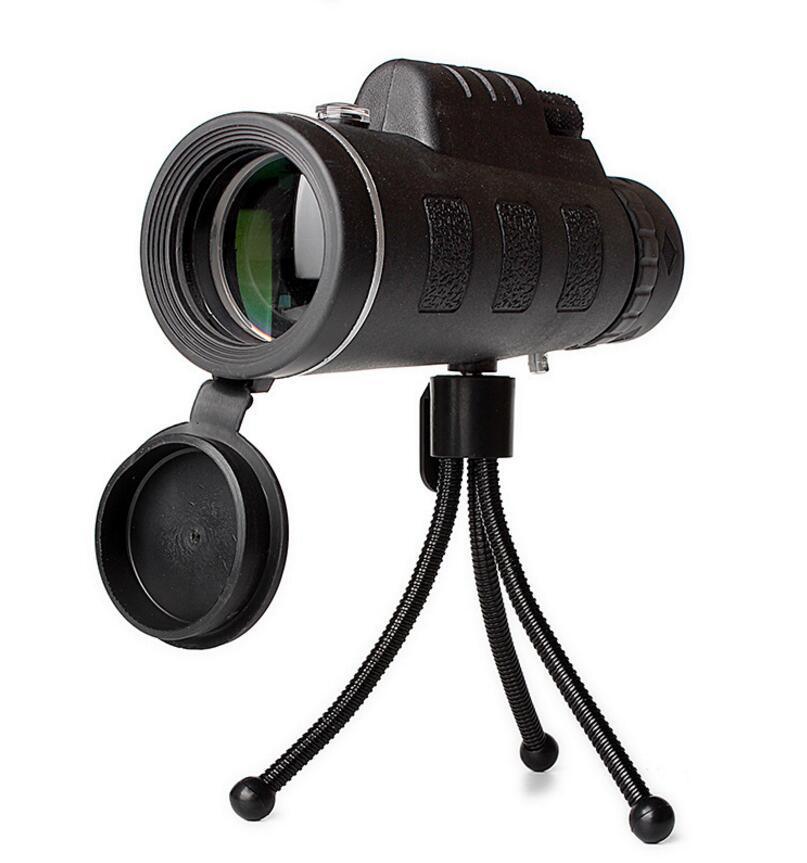 Compatible with Apple, Monocular Telescope Zoom Scope with Compass Phone Clip Tripod - Mooth Shop