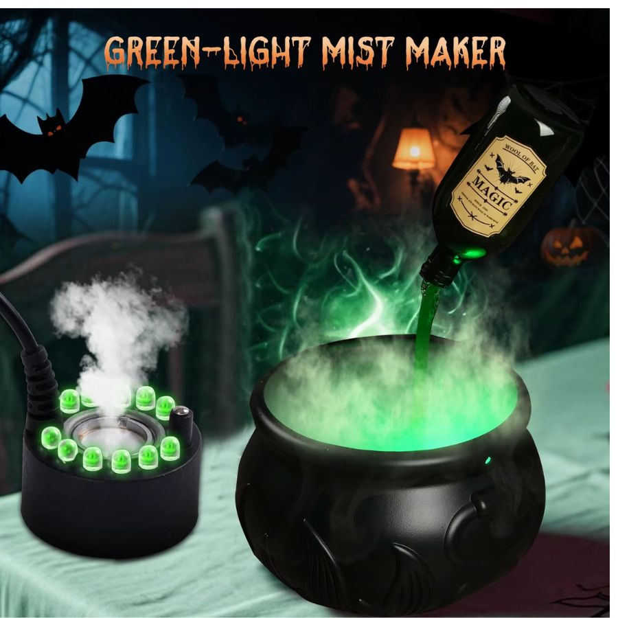 Cuenco Mágico del Mago Negro de Halloween