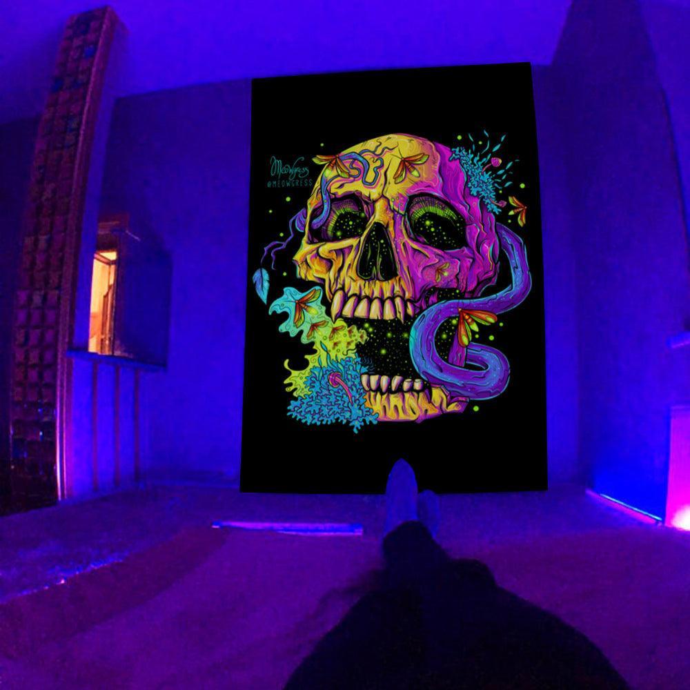 UV Fluorescent Tapestry Psychedelic - Mooth Shop