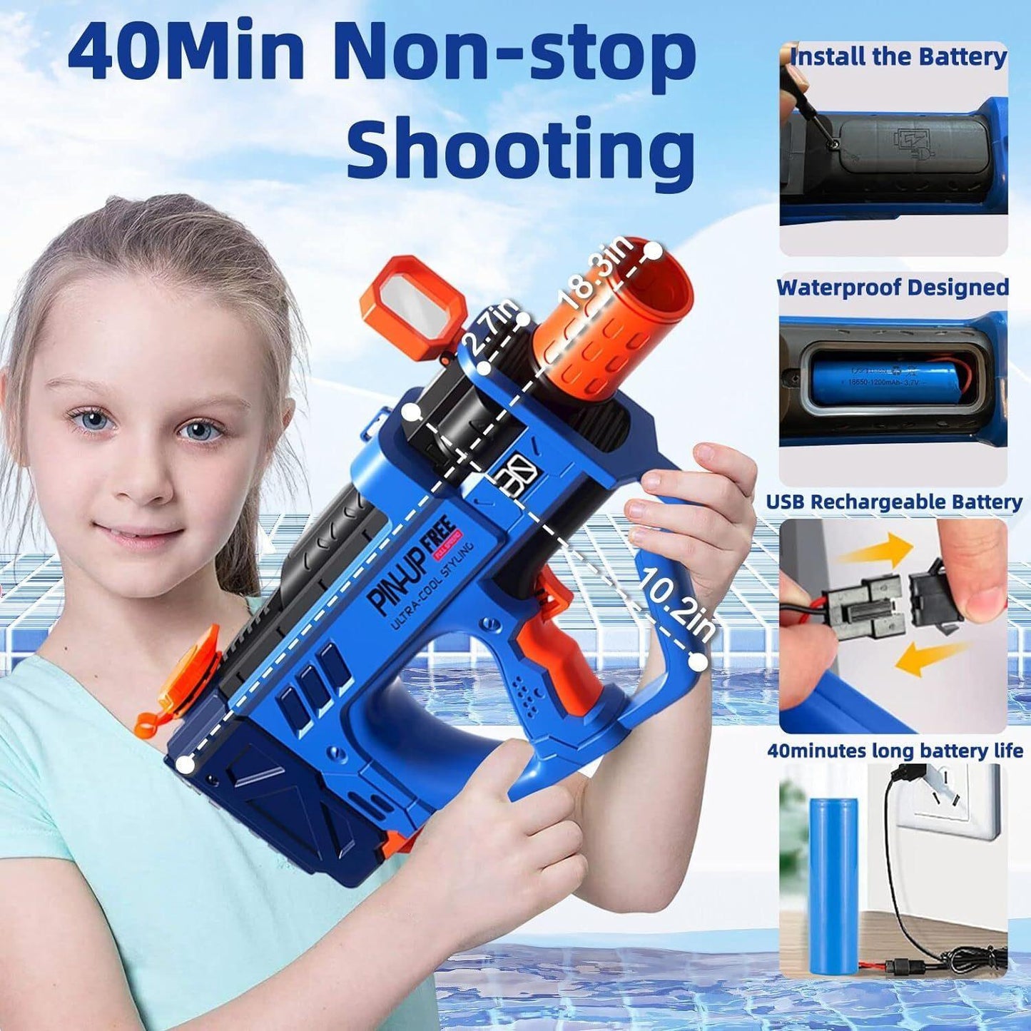 Pistola de Agua Eléctrica - Mooth Shop