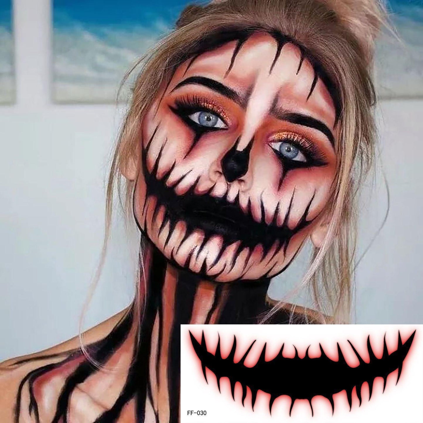Halloween Mouth Tattoo Stickers - Mooth Shop