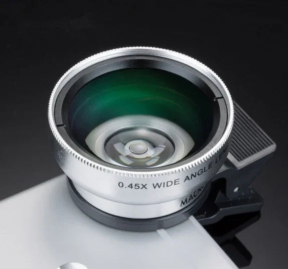 Mobile phone lens 0.45Xwide angle 12.5 times the macro external lens photography camera universal HD Combo - Mooth Shop