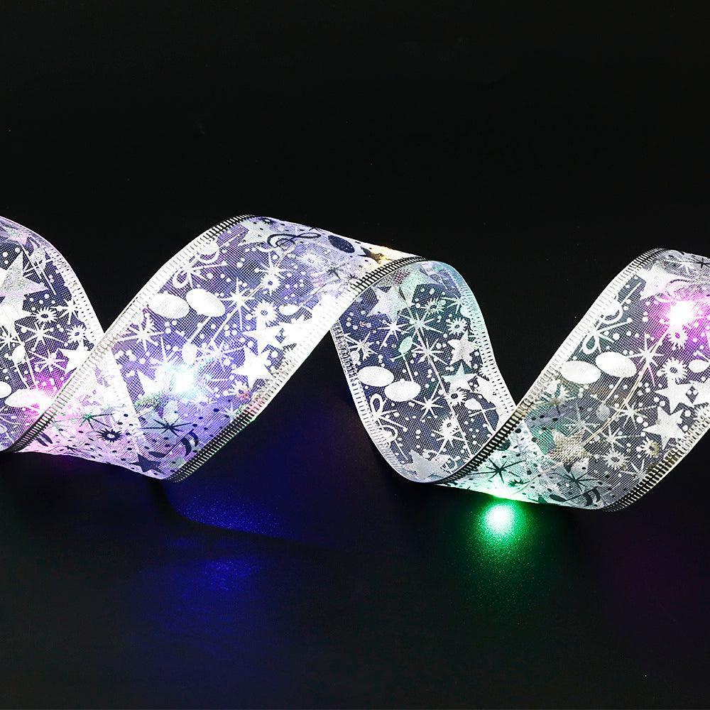 Fairy Lights String Christmas Ribbon Bow Tie - Mooth Shop