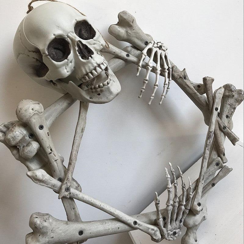 Halloween Props Plastic Skull Skeleton Garland - Mooth Shop