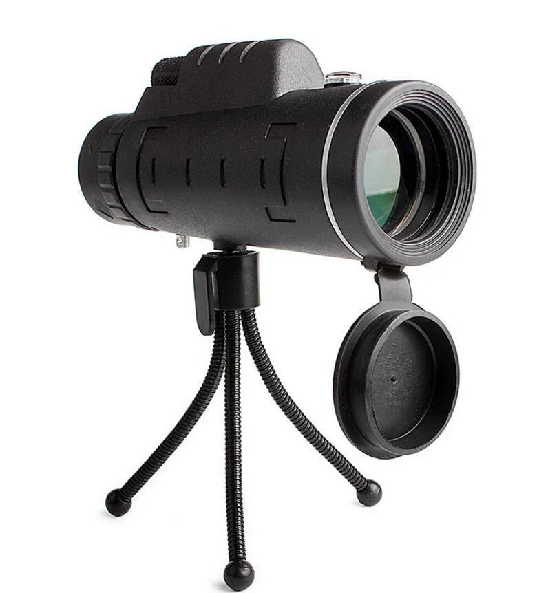 Compatible with Apple, Monocular Telescope Zoom Scope with Compass Phone Clip Tripod - Mooth Shop