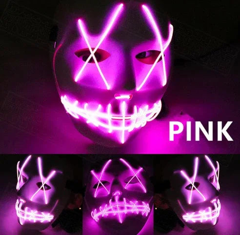 Halloween Led Glowing Full Face Mask - Mooth Shop